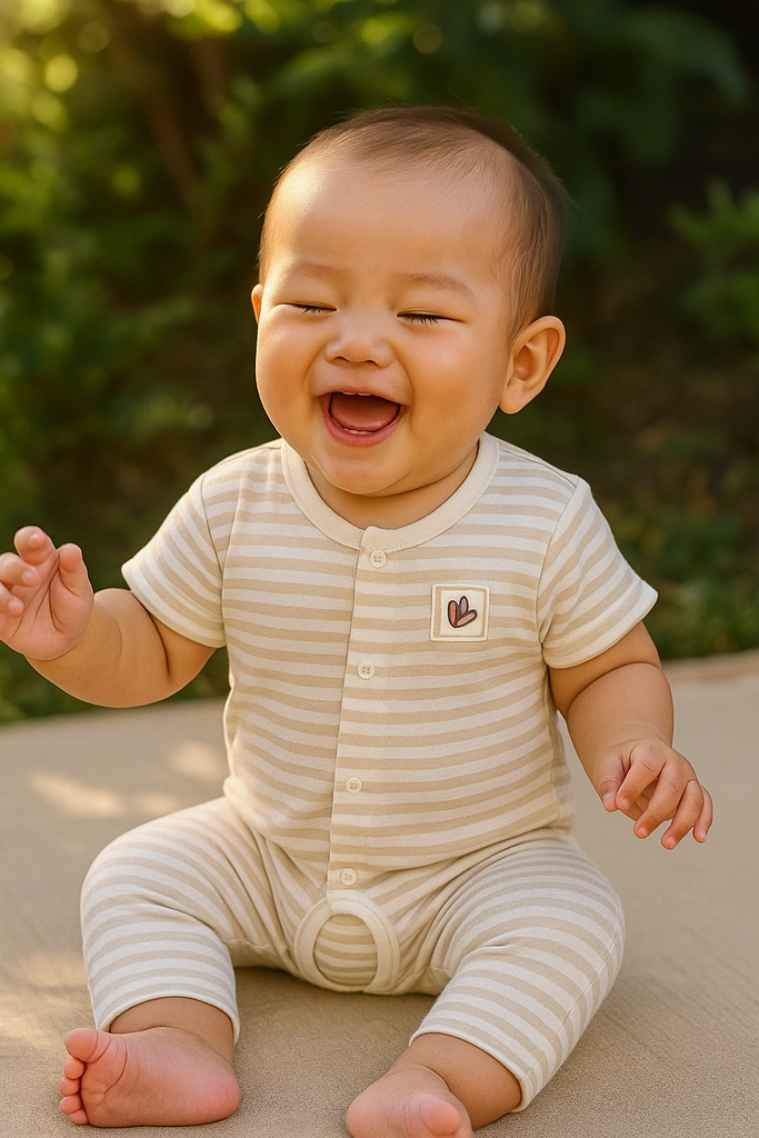 20250613_0840_Striped Baby Bodysuit_remix_01jxkf0cwze53txjy3am5cm6dk.webp