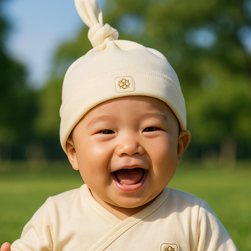 20250611_1626_Baby Bodysuit Outdoors_remix_01jxf4x3drf35tpqgyzpsygms2.webp