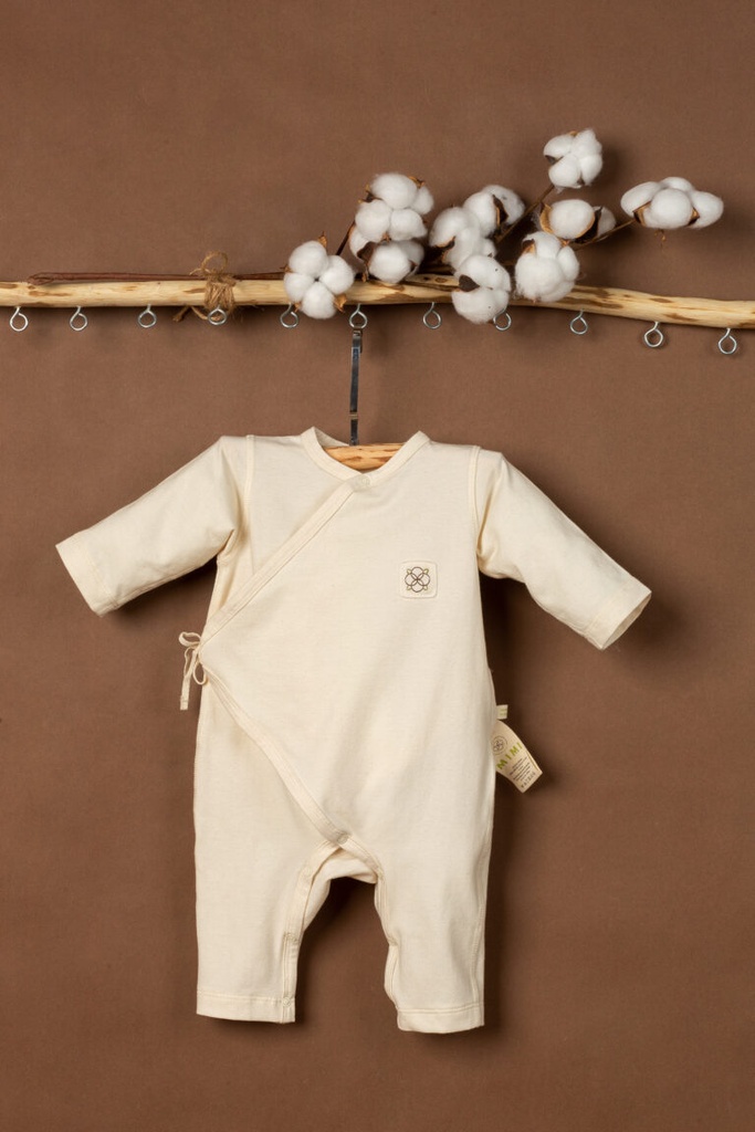 Mimi Organic Cotton Long Sleeve Kimono Bodysuit