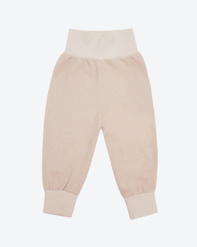 Quần dài cạp cao, họa tiết trơn nâu từ Bông có màu tự nhiên (Naturally Colored Cotton) - NatureColored