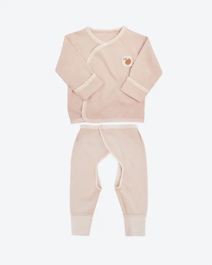 NatureColored 100% Organically Grown Organic Cotton Pajamas, Naturally Brown Colored
