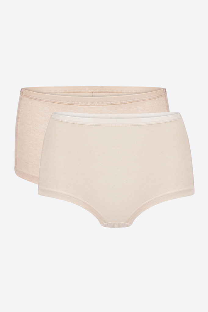 NatureColored 100% Naturally Colored Cotton Boxer Underwear for Toddler Girl, Set of 2