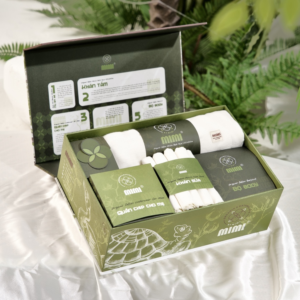 "Mom Loves You" Gift Box – Organic Gifts for Mom and Baby