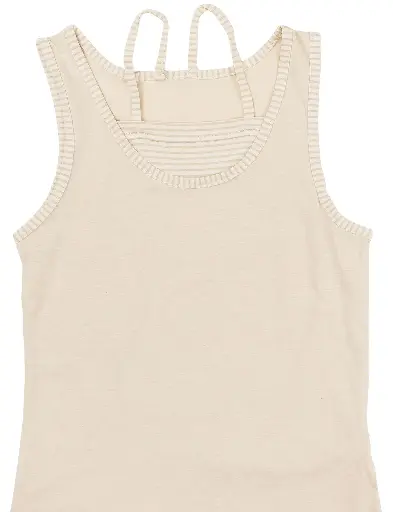 [K19TOS02GR] NatureColored Green Tank Top
