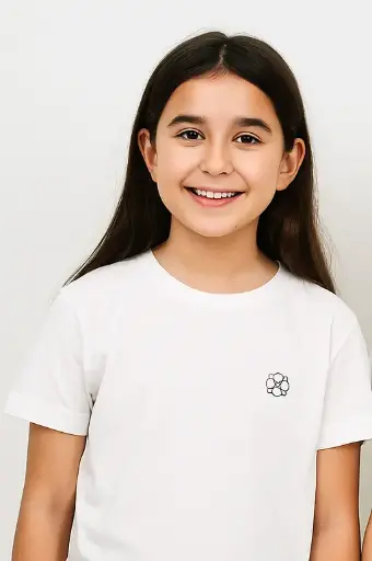 [402TO05WH] Áo phông T-shirt GOTS 100% Organic Cotton, màu trắng ngà tự nhiên - Mimi Organic