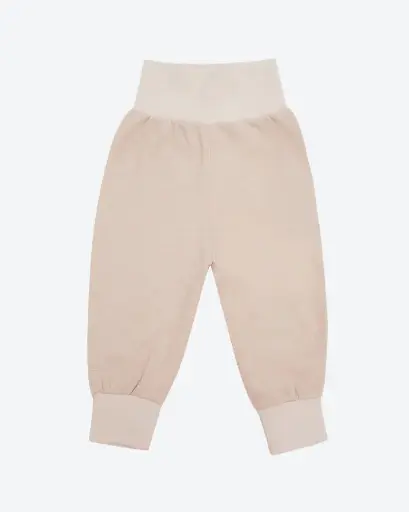 [K19TRS0003BR] Quần lưng cao cho bé từ 100% bông có màu tự nhiên I NatureColored 100% Organically Grown Naturally Colored Cotton High Waist Bottom