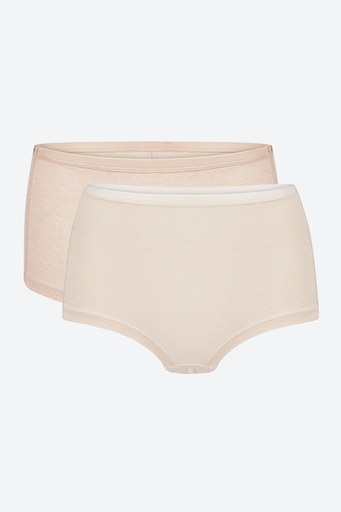 [G19BOS02BR] NatureColored 100% Naturally Colored Cotton Boxer Underwear for Toddler Girl, Set of 2