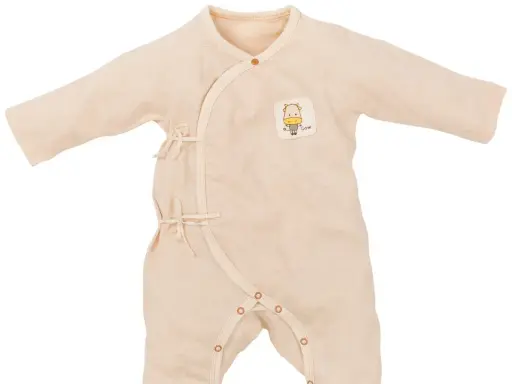 Bộ Kimono Bodysuit/ Sleepsuit nâu từ Bông Có Màu Tự Nhiên (Naturally Colored Cotton) - NatureColored