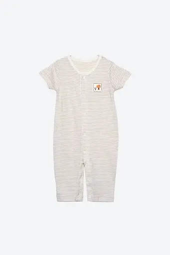 NatureColored 100% Organically Grown Naturally Colored Cotton Short-Sleeve Bodysuit, Natural Green