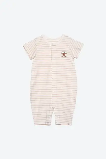 [K19BOS02BR] NatureColored 100% Organically Grown Naturally Colored Cotton Short-Sleeve Bodysuit, Natural Brown