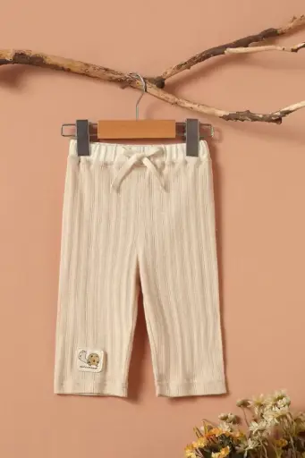 [G19TRS01BR] Quần Seven pointelle dáng suông từ Bông Có Màu Tự Nhiên (Naturally Colored Cotton) - NatureColored