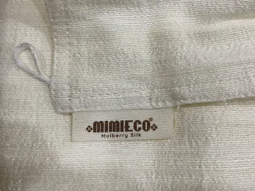 Khăn mặt 100% Tơ tằm tự nhiên dệt đũi – Phiên bản mới 2026 – Mimi Organic