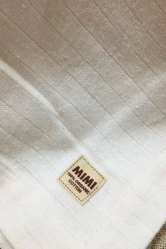 [601FB01NA] Vải GOTS+OCS 100% Organic Cotton Muslin, chải kỹ, khổ 1.9, 170g/m - Mimi Organic