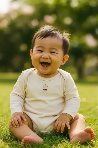[501BO01NA] Body liền tay dài Mimi cotton hữu cơ I Mimi Organic Cotton Long Sleeve Bodysuit
